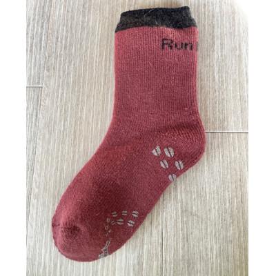 ふるさと納税 葛城市 RunNextアンゴラ入りあったかソックス/靴下★ガーネット