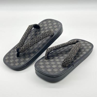 ふるさと納税 上牧町 信貴毘沙門亀甲 SNEAKERS雪駄(BS黒黒畳05紗綾)の画像
