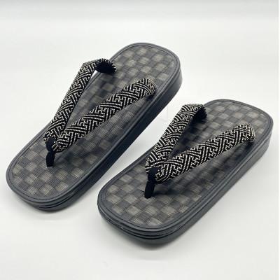 ふるさと納税 上牧町 信貴毘沙門亀甲 SNEAKERS雪駄(BS黒黒畳05紗綾)の画像