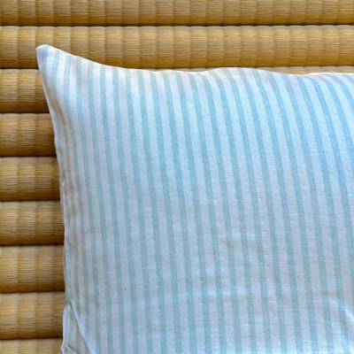 ふるさと納税 酒田市 保育園用・幼稚園用 お昼寝敷布団(中わた 綿100%)カバー ストライプブルー 70cm×120cm