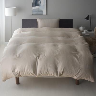 ふるさと納税 浜松市 掛け布団カバー シングル 日本製 和晒し ダブルガーゼ 綿100% カフェオレベージュ