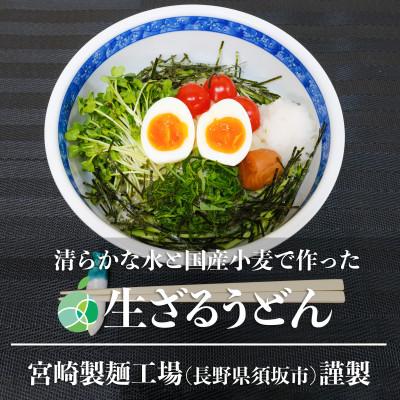ふるさと納税 長野県 長野県 須坂市生ざるうどん×3袋(6食) 木島平村野沢菜漬バケツ×1個(約1.5kg) セット