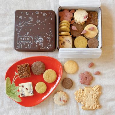 ふるさと納税 泉大津市 咲楽うさぎ 春のクッキー缶 : さとふる - 通販