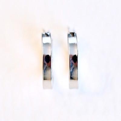 ふるさと納税 昭和町 Pt900 シンプル地金フープピアス(直径13mm)保証書付 KO-0021の画像