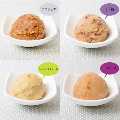 ふるさと納税 太子町 [ミルク不使用]ぶどう農家のまるちゃんジェラート 4種食べ比べセット