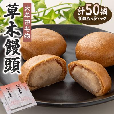 ふるさと納税 大牟田市 大牟田名物 江口栄商店 草木饅頭 50個入 : さと