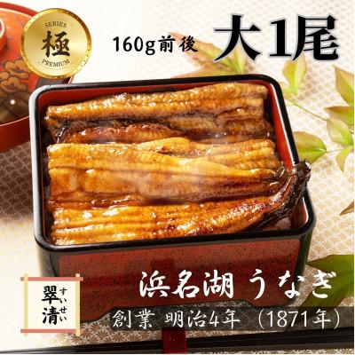 ふるさと納税 森町 [創業1871年]浜名湖うなぎ 蒲焼1尾(160g前後)ミネラル成分豊富な水で育てた大鰻[森町SF]