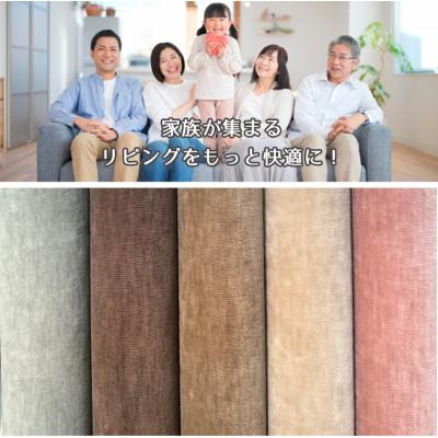 ふるさと納税 和泉市 【江戸間8畳】やわらかカットパイルのリビングカーペット ベージュ(フォート8畳BE)_2