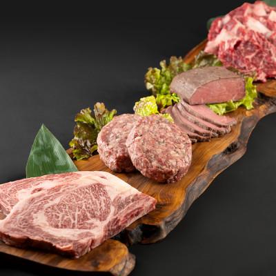 ふるさと納税 音更町 北海道産黒毛和牛4種セット 北の牧場舎 ブランド「きのe-びーふ」ロースステーキ、焼肉用等[C25]