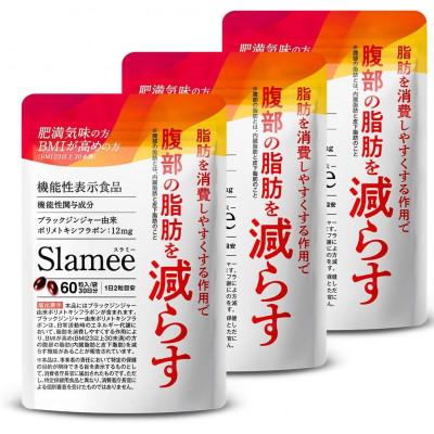 ふるさと納税 養老町 サプリメント 機能性表示食品 Slamee スラミー お腹の脂肪と皮下脂肪を減らす 3袋(3ヶ月分)