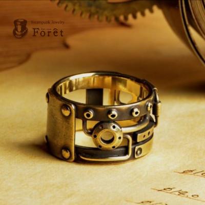 ふるさと納税 富士吉田市 スチームパンク 15号 パイピングリング 真鍮