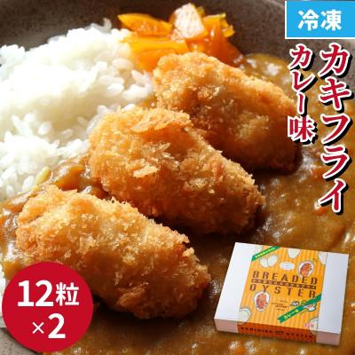 ふるさと納税 福山市 カレー風味かきフライ(25g×24粒)