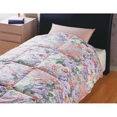 ふるさと納税 泉大津市 国産羽毛肌掛けふとん(柄おまかせ) ホワイトダウン50%入り シングルサイズ FNU-017