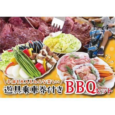 ふるさと納税 下野市 お手軽バーベキュー券(選べる遊具乗車orカラオケ券付) 4名様分