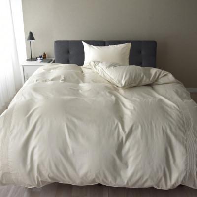 ふるさと納税 浜松市 日本製 掛け布団カバー セミダブル 希少なピンタック仕様 綿サテン アローズ イヴォールホワイト