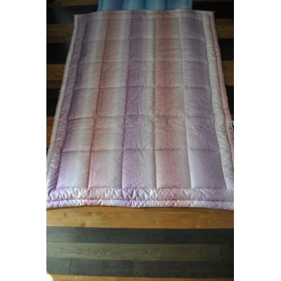 ふるさと納税 美濃加茂市 綿にこだわった手作り肌掛けふとん(ピンク)ワタコウオリジナル