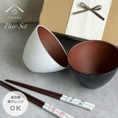 漆器2客セット ふるさと納税 海南市 4点セット 紀州漆器 電子レンジ・食洗機