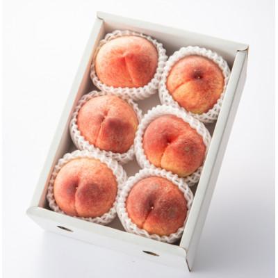 ふるさと納税 山形県 山形県産 美晴白桃(硬い桃) 秀品 2kg(4〜8玉入り) 化粧箱(2026年8月発送開始)の画像