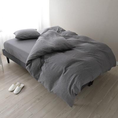 ふるさと納税 浜松市 日本製 掛け布団カバー シングル リネン&amp;コットン レイユール・ブレンド ペッパーグレー