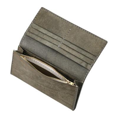 ふるさと納税 豊岡市 豊岡財布 Haaki Leather 長財布 HLW300 グリージオの画像