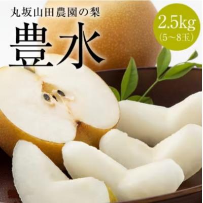 ふるさと納税 美濃加茂市 岐阜県美濃加茂市 :山之上 梨 &lt;豊水&gt; 1箱 約2.5kg (5〜8玉)
