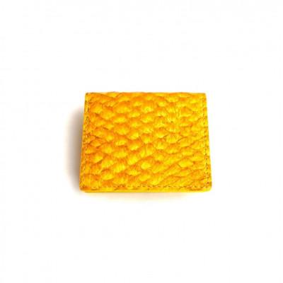 ふるさと納税 高知市 [GoldenYellow]Ocean Leather BOXコインケース[マダイ]BX068-04