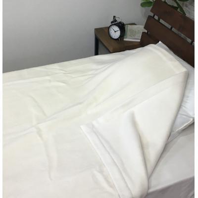 ふるさと納税 泉大津市 ≪あったかい≫ コットン100% 綿毛布 ダブルサイズ アイボリー 1枚 SHANの画像