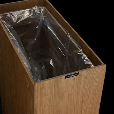 ふるさと納税 和歌山市 バスク キッチンペール 45L ブラウン 職人が手掛けるキッチンにおすすめの木目調ゴミ箱_3