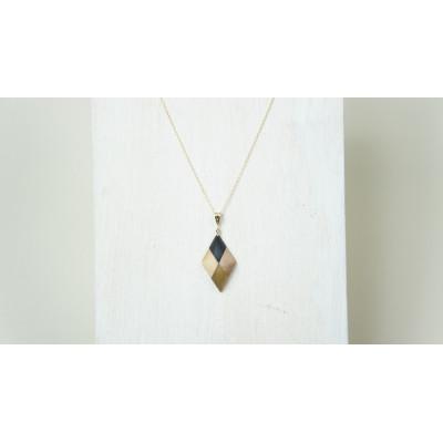 ふるさと納税 日南町 寄木のダイヤネックレス