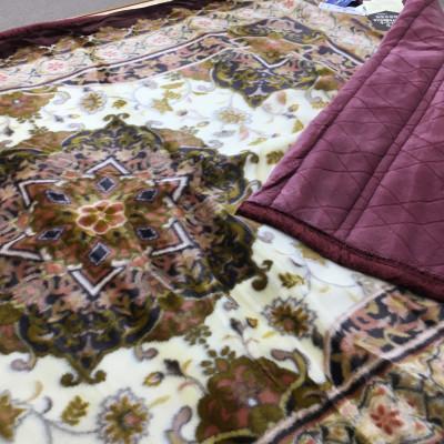 ふるさと納税 泉大津市 カシミヤ・ウール混わた入り 新合繊アクリル マイヤー毛布 ダブル 1枚 ワイン N-CAK-1531の画像