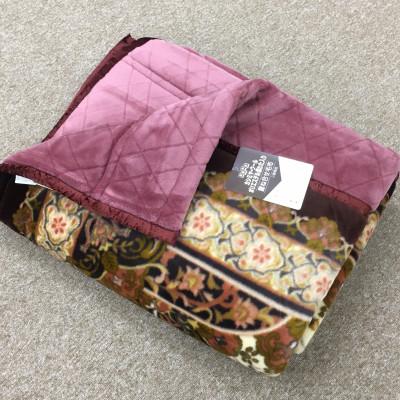 ふるさと納税 泉大津市 カシミヤ・ウール混わた入り 新合繊アクリル マイヤー毛布 ダブル 1枚 ワイン N-CAK-1531の画像