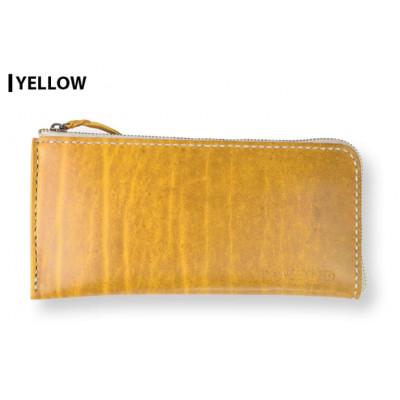 ふるさと納税 大和町 サムライクラフト 長財布 L字型ファスナー&lt;イエロー&gt;