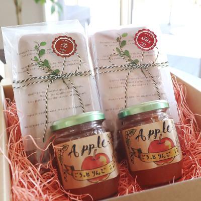 ふるさと納税 大子町 奥久慈りんごづくしセット(パウンドケーキ2本とジャム2本)