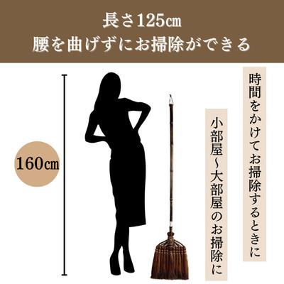 ふるさと納税 海南市 【山本勝之助商店】11玉 長柄 皮巻き 棕櫚ほうき_2