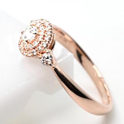 ふるさと納税 笛吹市 K18PG ダイヤモンドリング　0.26CT　R3975DI-R #14