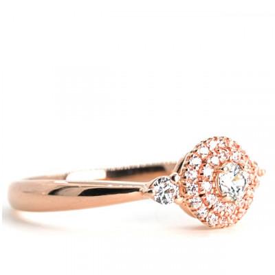 ふるさと納税 笛吹市 K18PG ダイヤモンドリング　0.26CT　R3975DI-R #16