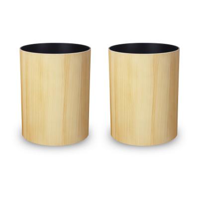 ふるさと納税 和歌山市 ナチュラルウッドBOX S 3.4L イエローメープル 2個組 職人が画く木目調ゴミ箱