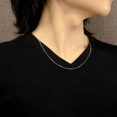 ふるさと納税 昭和町 純金喜平ネックレス 24金 50cm 造幣局検定刻印付 2面カットゴールド16110201n50m_1
