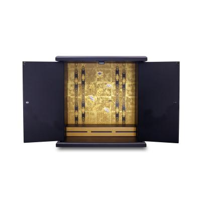 ふるさと納税 和歌山市 紀州塗り ミニ仏壇 小 鉄黒 どんなお部屋にも合うシンプルでモダンなコンパクト仏壇