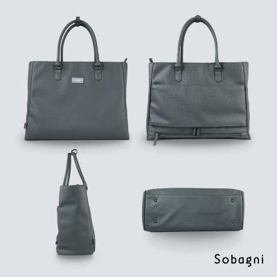 ふるさと納税 浜松市 Sobagni　ボストンバッグ -PRATO- (グレー)の画像