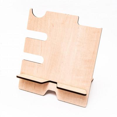 ふるさと納税 大木町 [国産/雑貨]スマホスタンド011 約19cm幅[メープル色 デザインB](大木町)