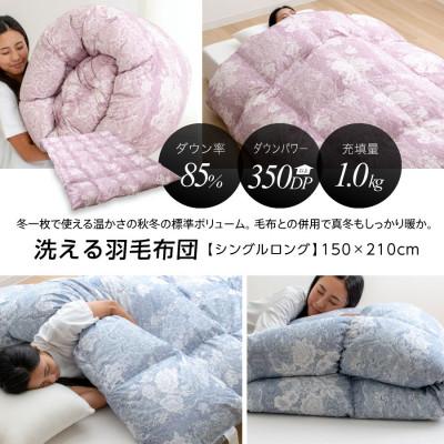 ふるさと納税 大牟田市 大牟田市生産 羽毛掛け布団 色・柄おまかせ