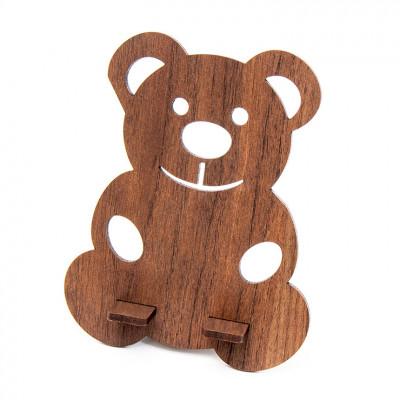 ふるさと納税 大木町 [国産/雑貨]スマホスタンド004 高さ16cm[ウォールナット色 デザインA](大木町)