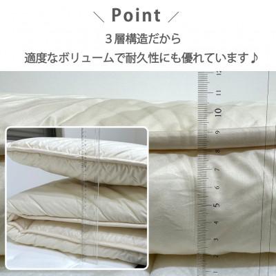 ふるさと納税 和泉市 【シングルサイズ】日本製3層構造 固わた入り敷ふとん100×210cm HG-3Sの画像