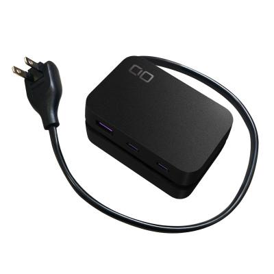 ふるさと納税 守口市 CIO 電源タップ(ケーブル&収納付き)+USB充電器 Built in CABLE ブラック