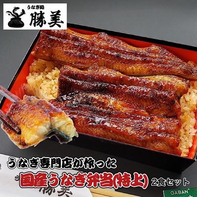 ふるさと納税 浜松市 国産うなぎ弁当[特上]360g×2食セット(タレ・山椒付)