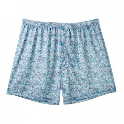 ふるさと納税 豊岡市 ショートトランクス(フラワーブルー・L1枚) ZIVANE メンズ下着