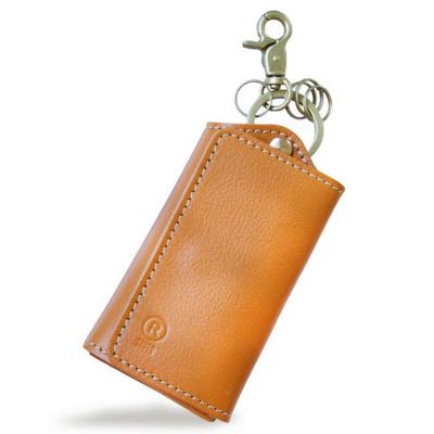 ふるさと納税 福岡市 スリムフィットインキーケース[キャメル][福岡市内製造] YK002VC01