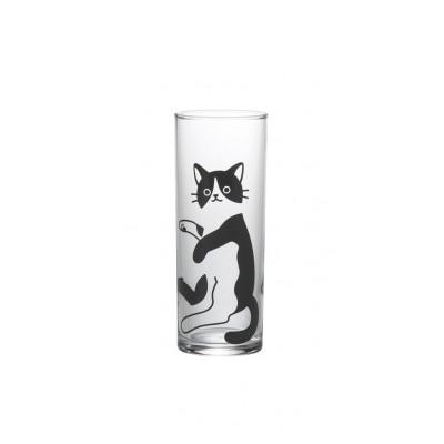 ふるさと納税 多治見市 アニマルグラス(260ml)ペアセット『猫』