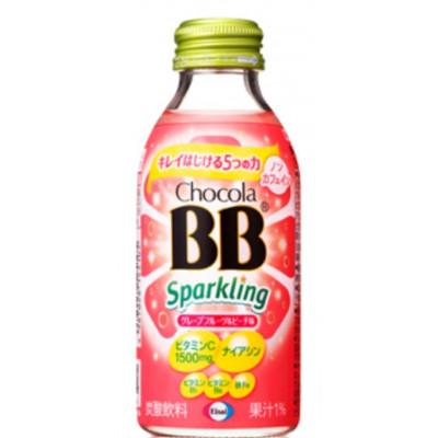 ふるさと納税 長柄町 [12本]エーザイ チョコラBBスパークリング グレープフルーツ&amp;ピーチ味 140ml×12本